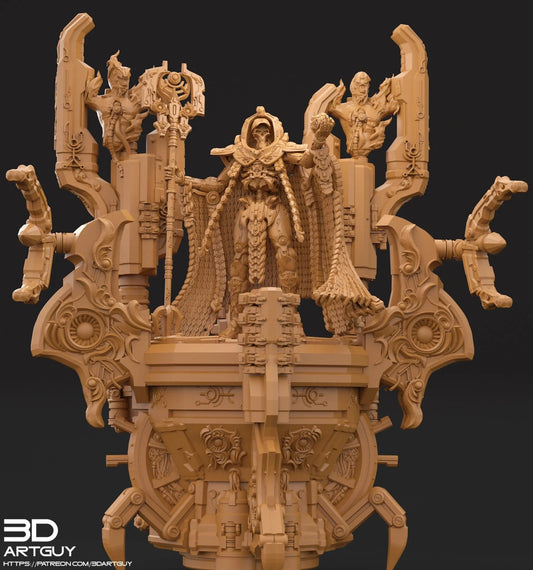 Machine Dias by 3DArtGuy 32mm scale, 120mm, Miniature War Gaming Figure, Grim Dark, Proxy, Necron, Silent King, Display Model - DelsBricks Toys & CollectiblesResin Printed MiniatureDelsBricks Toys & CollectiblesMega Diamonds & Schwartzreiter Mini Forge