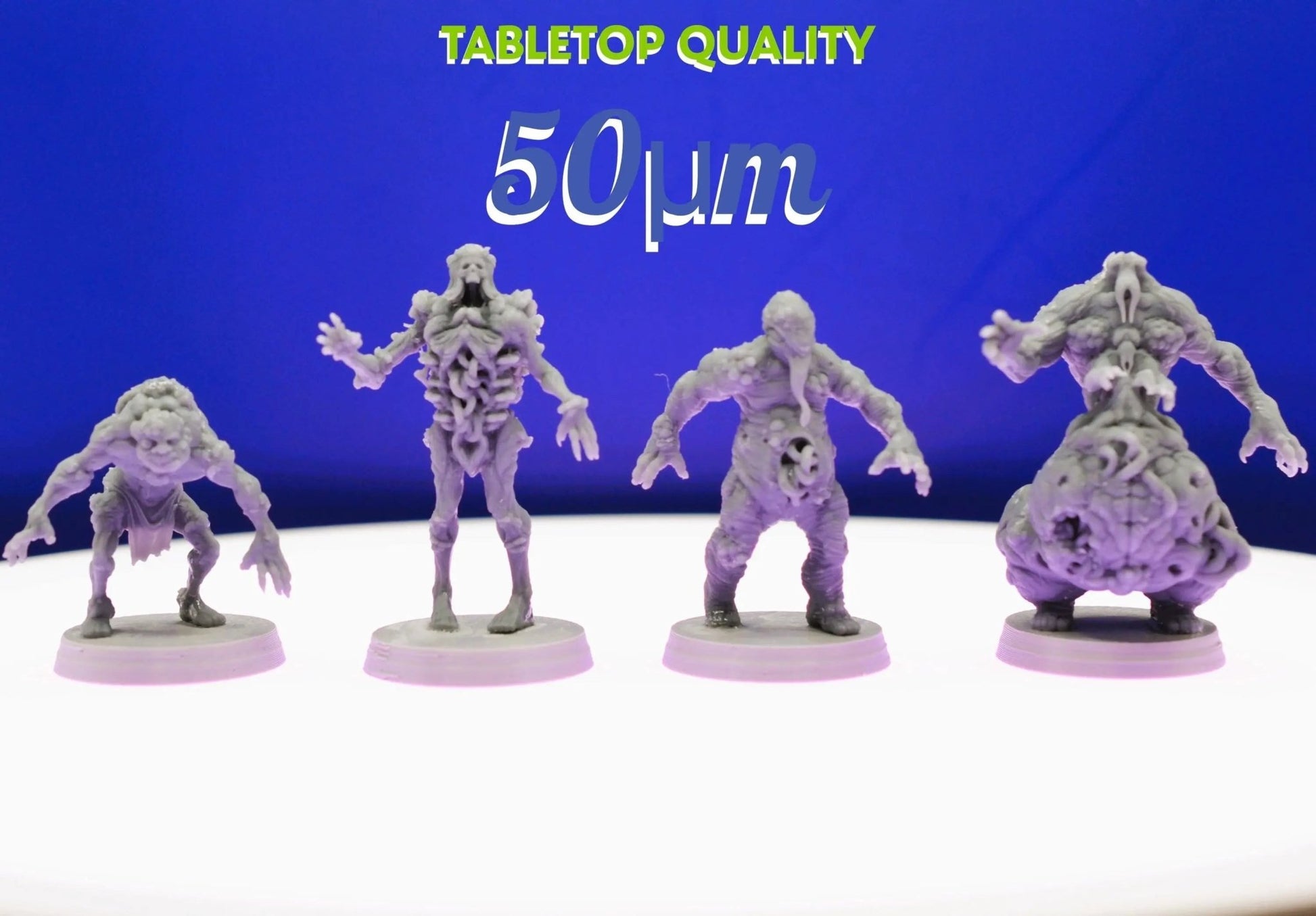 Malignant Grail Thralls by Papsikels Miniature, 4 Figures, 32mm Scale, War Gaming, Proxy for Trench Crusade, Warhammer, Nurgle - DelsBricks Toys & CollectiblesResin Printed MiniatureDelsBricks Toys & CollectiblesMega Diamonds & Schwartzreiter Mini Forge