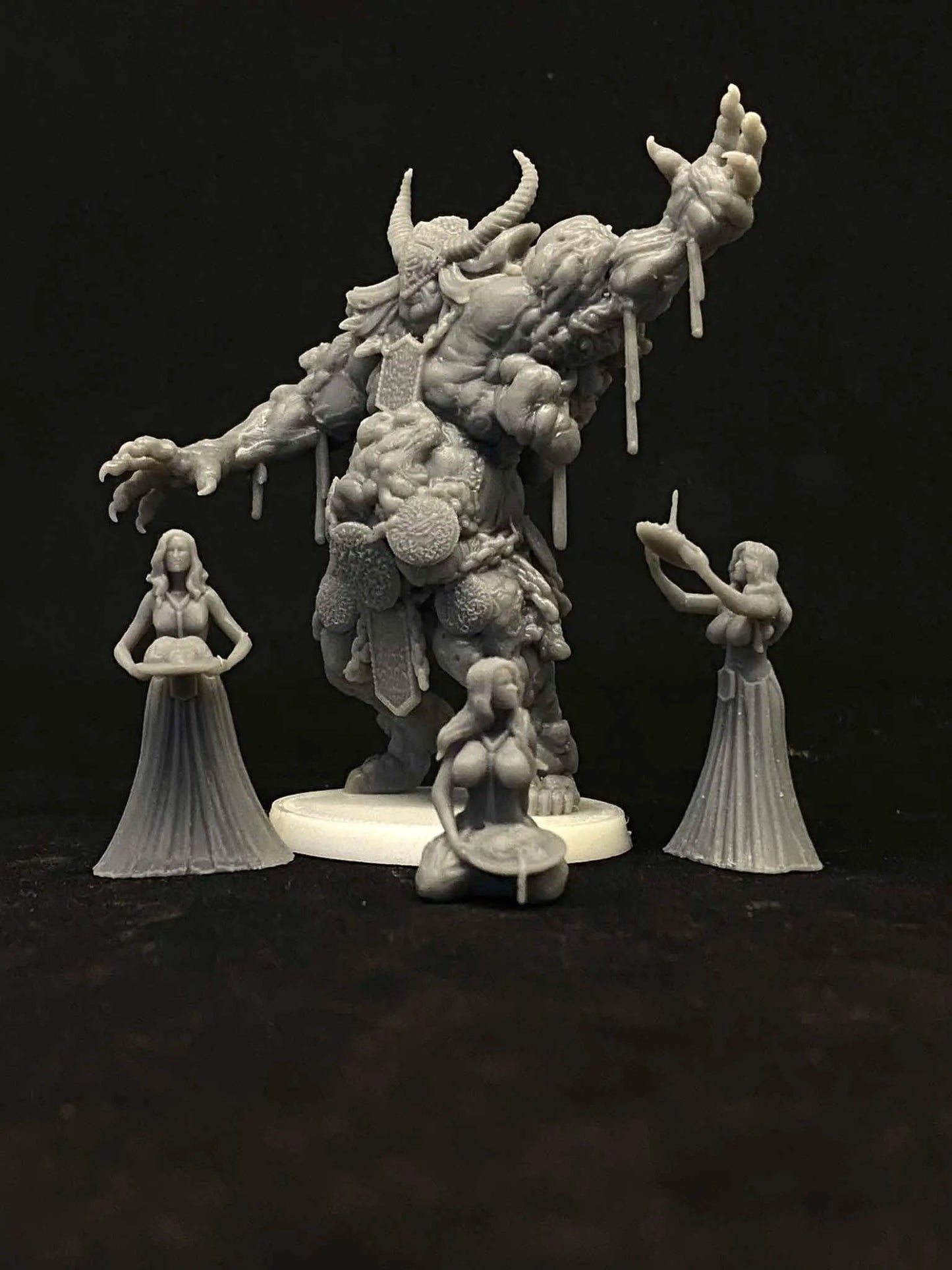 MALIGNANT Lord Of TUMOURS by Papsikels Miniature, 80mm Miniature, 4 Total Figures, 32mm Scale, War Gaming, Proxy for Trench Crusade - DelsBricks Toys & CollectiblesResin Printed MiniatureDelsBricks Toys & CollectiblesMega Diamonds & Schwartzreiter Mini Forge