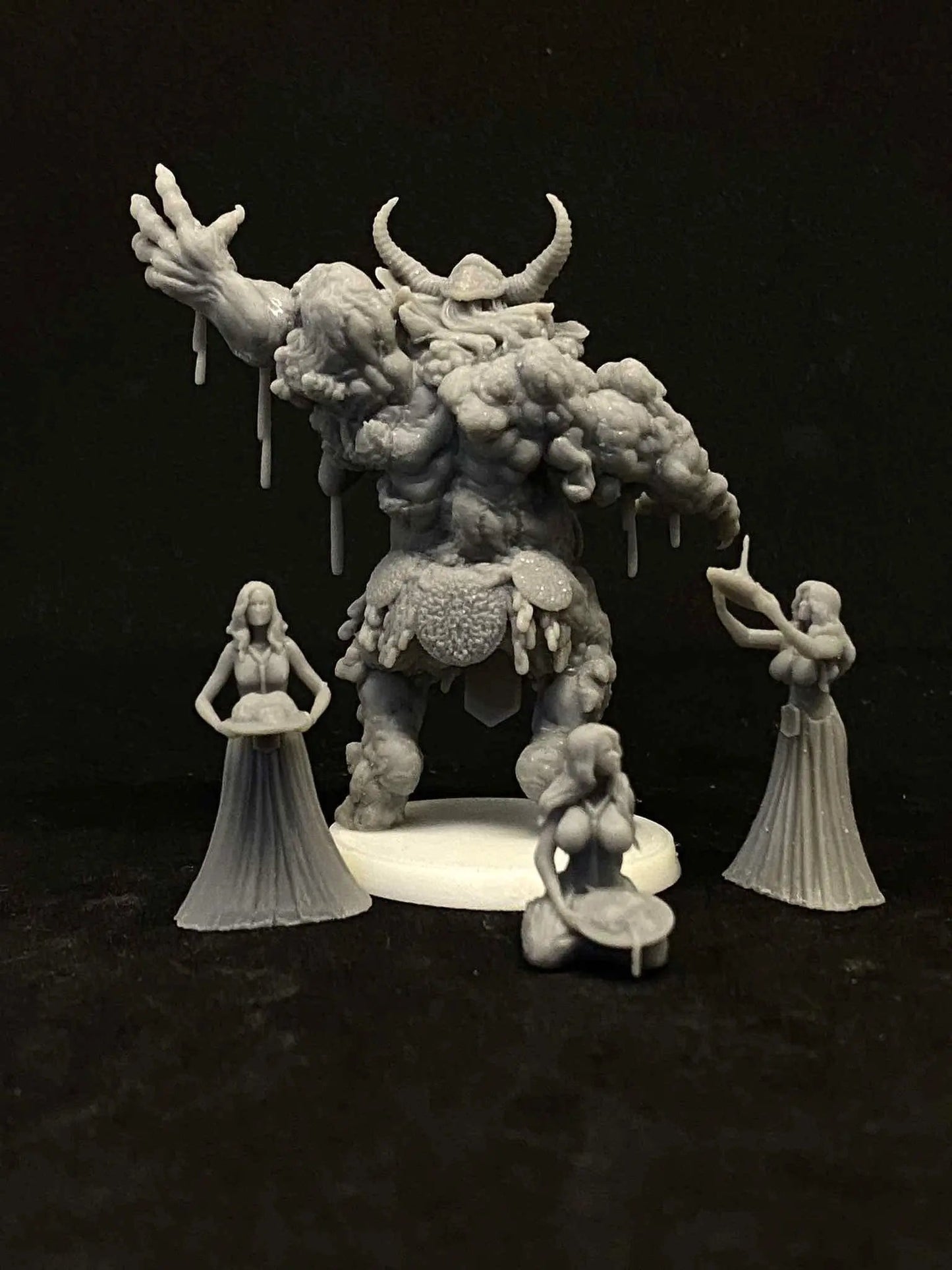 MALIGNANT Lord Of TUMOURS by Papsikels Miniature, 80mm Miniature, 4 Total Figures, 32mm Scale, War Gaming, Proxy for Trench Crusade - DelsBricks Toys & CollectiblesResin Printed MiniatureDelsBricks Toys & CollectiblesMega Diamonds & Schwartzreiter Mini Forge