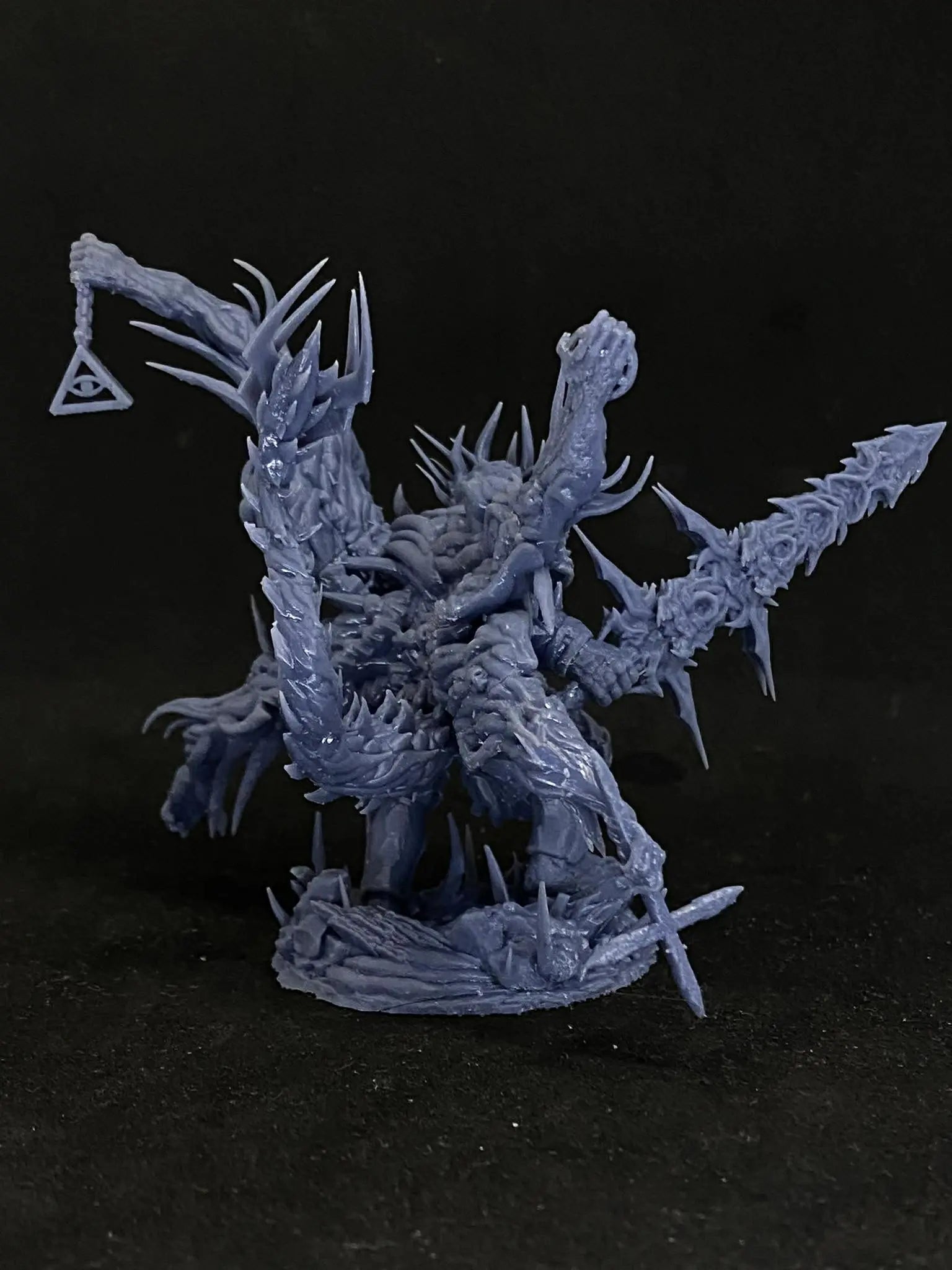 Mangkanur Praetor of Immorality - 100mm Resin Printed Grimdark Mini by Papsikels - DelsBricks Toys & CollectiblesResin Printed MiniatureDelsBricks Toys & CollectiblesMega Diamonds & Schwartzreiter Mini Forge