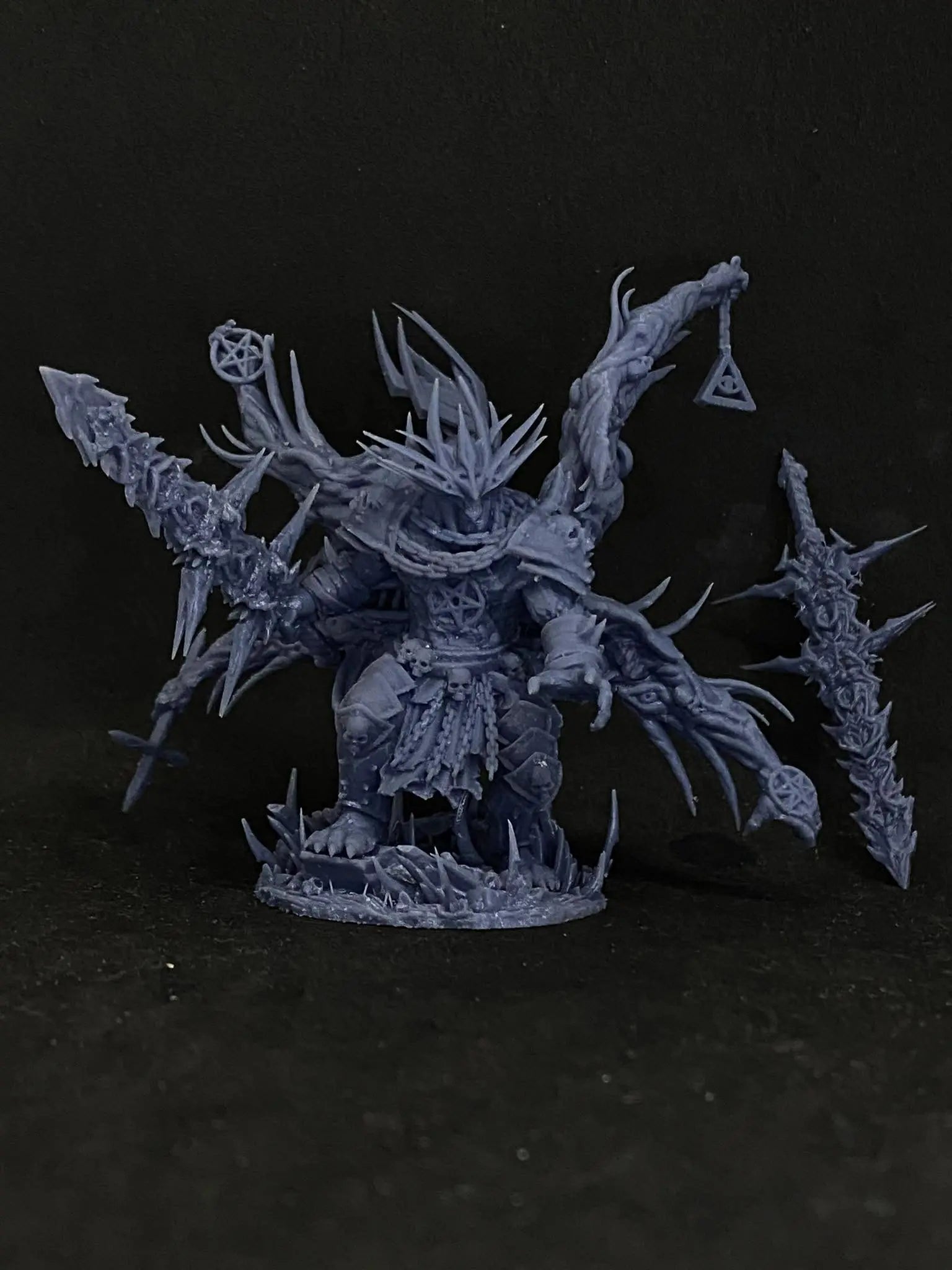 Mangkanur Praetor of Immorality - 100mm Resin Printed Grimdark Mini by Papsikels - DelsBricks Toys & CollectiblesResin Printed MiniatureDelsBricks Toys & CollectiblesMega Diamonds & Schwartzreiter Mini Forge