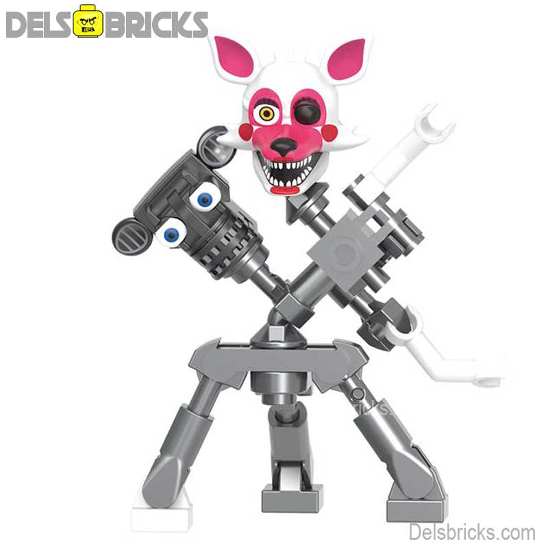 Mangle from Five Nights At Freddys 2 Movie Lego Minifigures custom toys - DelsBricks MinifiguresLego Horror MinifiguresDelsBricks MinifiguresDelsbricks.com