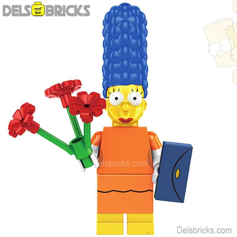 Marge Simpson | The Simpsons Lego Minifigures Custom toys New - DelsBricks MinifiguresMinifiguresDelsBricks MinifiguresDelsbricks