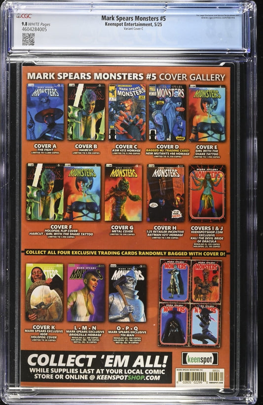 MARK SPEARS MONSTERS 5 CVR C ASM 313 HOMAGE CGC 9.8 - DelsBricks Toys & CollectiblesCollectibles:Comic Books & Memorabilia:Comics:Comics & Graphic NovelsDelsBricks Toys & Collectibles412 Comics