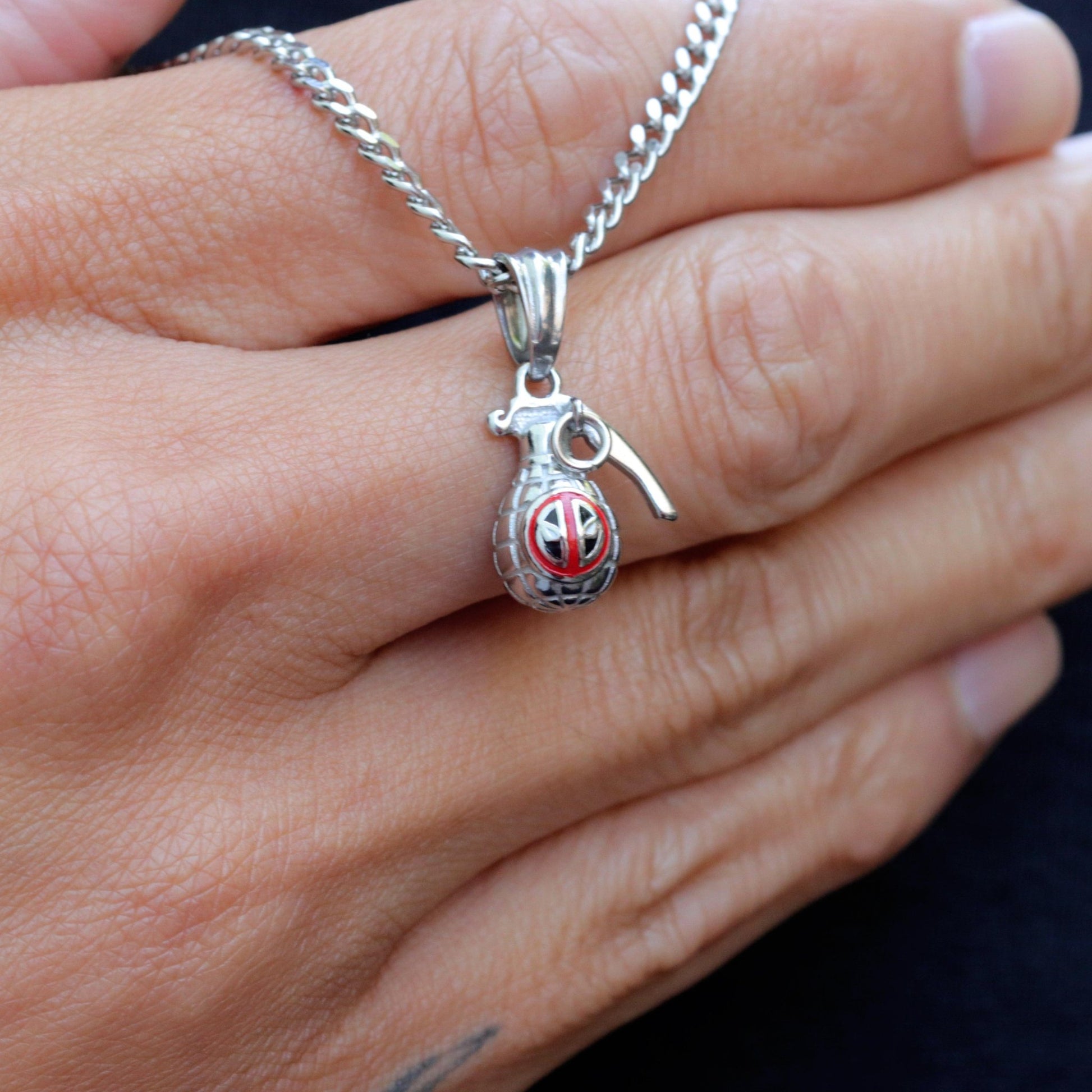 Marvel™ Deadpool Grenade Pendant - DelsBricks Toys & CollectiblesPENDANTDelsBricks Toys & CollectiblesMISTERVERSE
