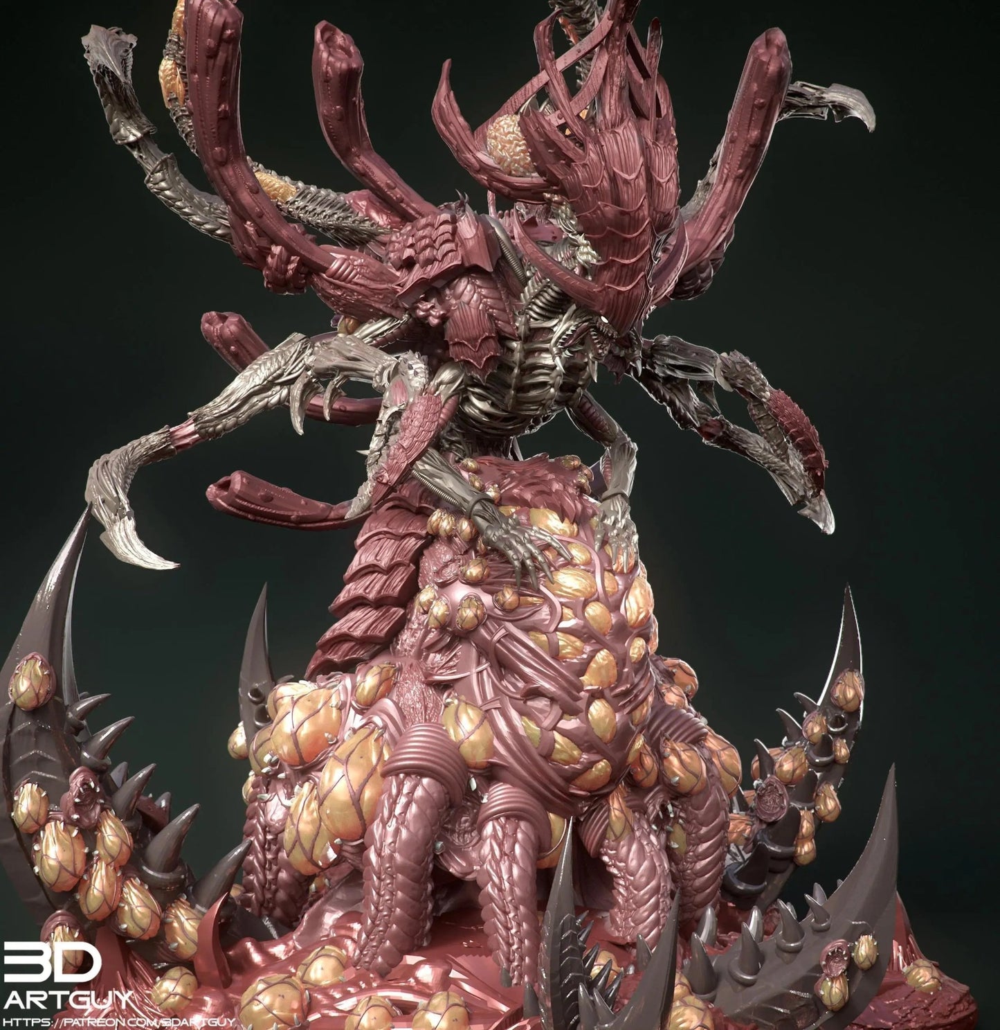 Matriarch (Birthing) by 3DArtGuy 32mm scale, 50mm or 100mm, Miniature War Gaming Figure - DelsBricks Toys & CollectiblesResin Printed MiniatureDelsBricks Toys & CollectiblesMega Diamonds & Schwartzreiter Mini Forge