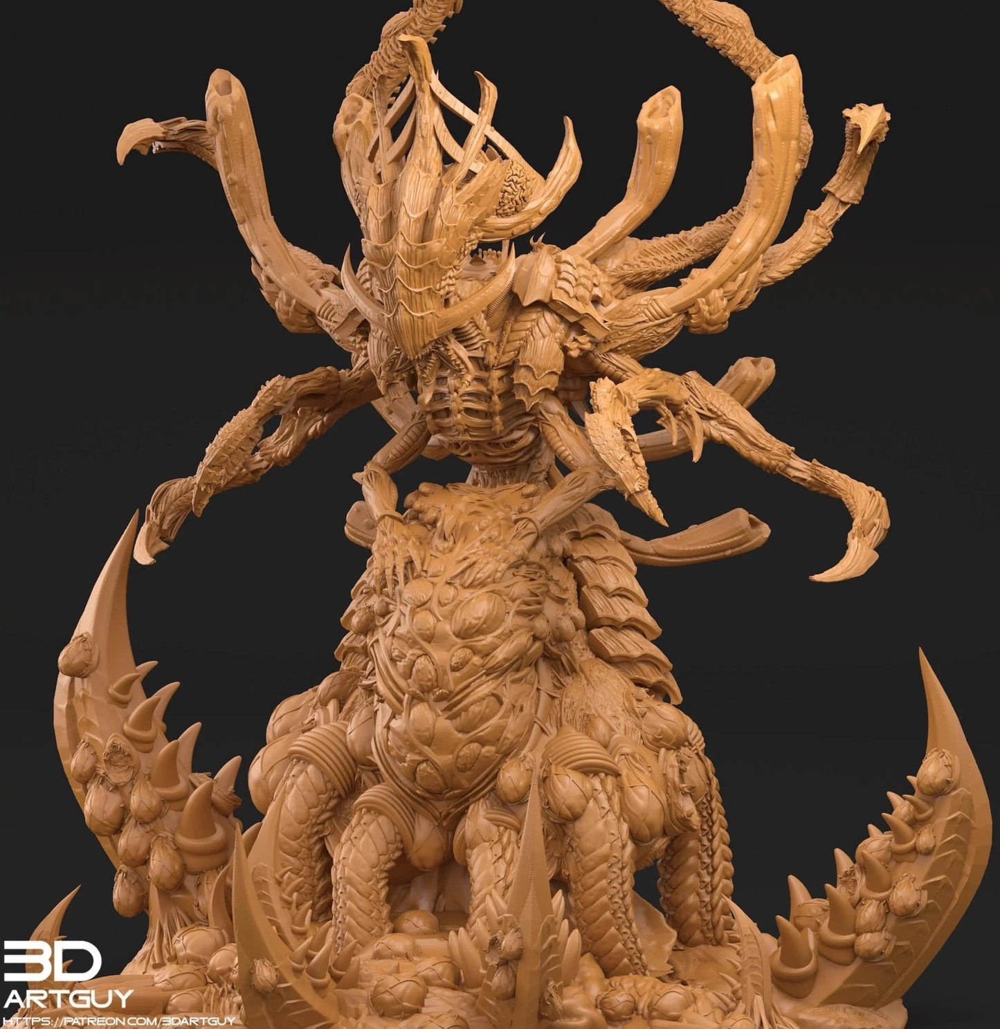 Matriarch (Birthing) by 3DArtGuy 32mm scale, 50mm or 100mm, Miniature War Gaming Figure - DelsBricks Toys & CollectiblesResin Printed MiniatureDelsBricks Toys & CollectiblesMega Diamonds & Schwartzreiter Mini Forge