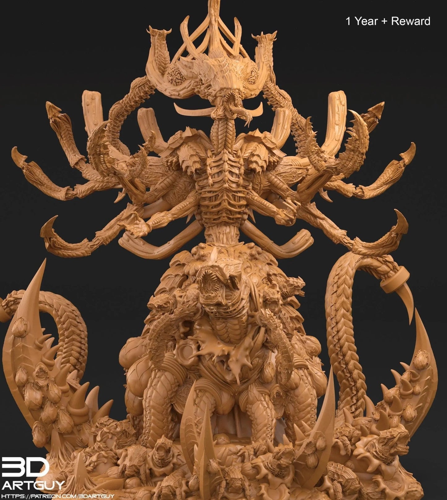 Matriarch (Birthing) by 3DArtGuy 32mm scale, 50mm or 100mm, Miniature War Gaming Figure - DelsBricks Toys & CollectiblesResin Printed MiniatureDelsBricks Toys & CollectiblesMega Diamonds & Schwartzreiter Mini Forge