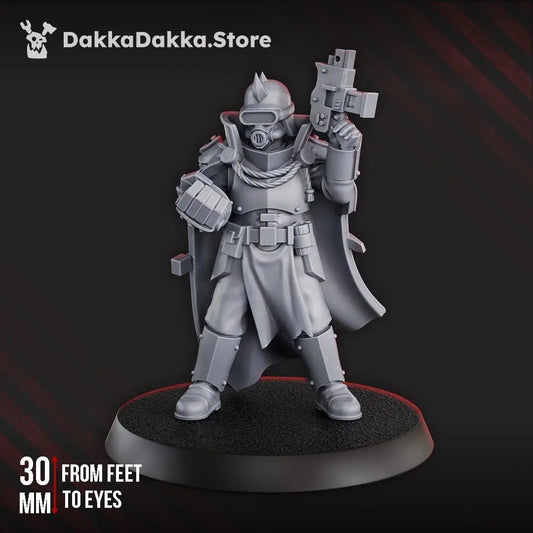 Maverick Cultists Commander by DakkaDakka 28mm Heroic Scale Miniature, 30mm tall, Proxy, Warcells, Sci - Fi, OPR, Trench Crusade - DelsBricks Toys & CollectiblesResin Printed MiniatureDelsBricks Toys & CollectiblesMega Diamonds & Schwartzreiter Mini Forge