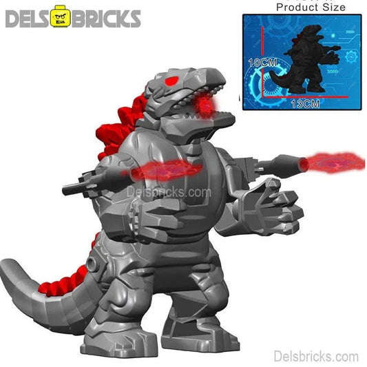 Mecha Godzilla Big Size Kaiju Lego Minifigures Custom Toys - DelsBricks MinifiguresLego Horror MinifiguresDelsBricks MinifiguresDelsbricks.com
