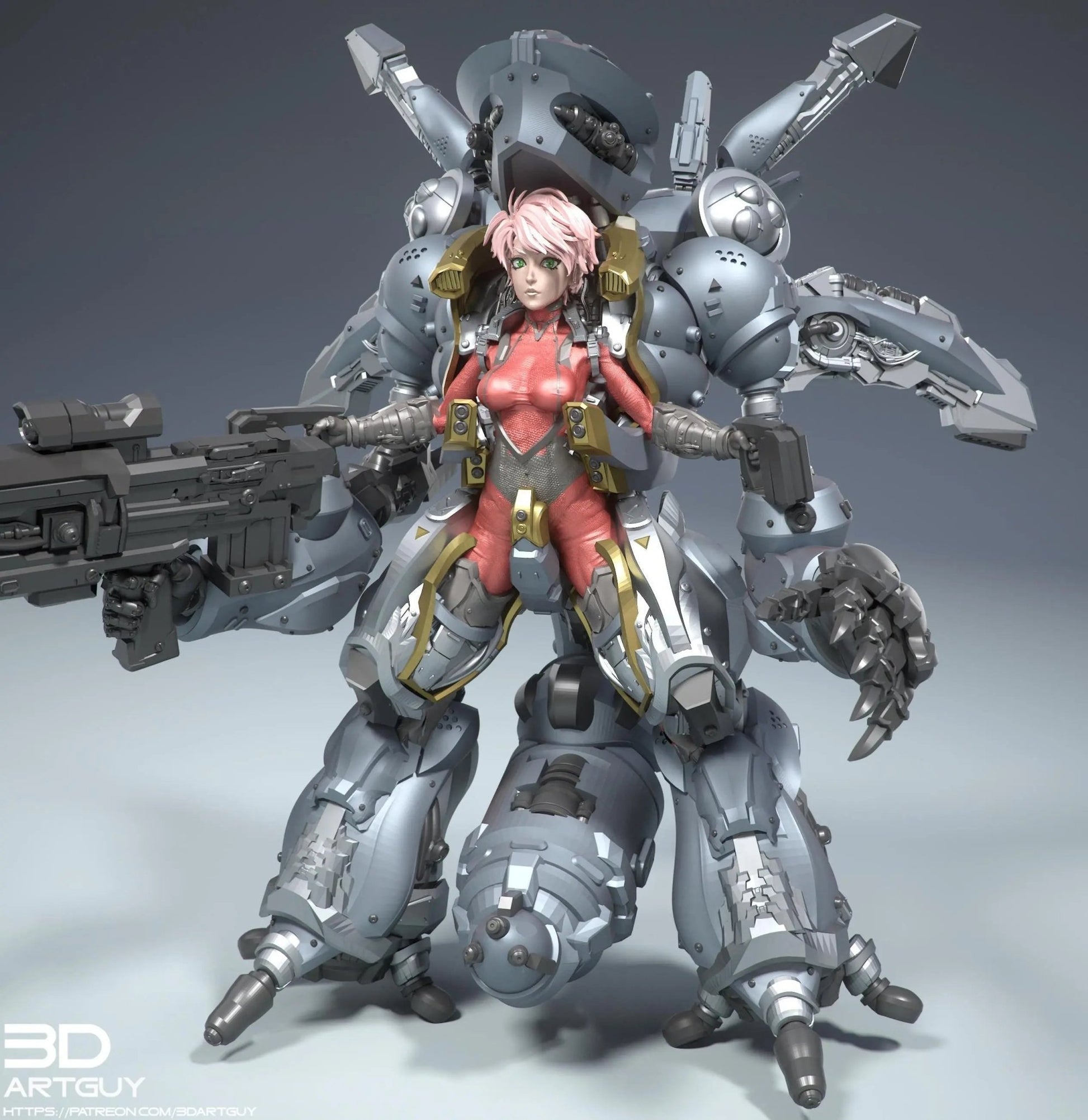 Mecha Pilot by 3DArtGuy 32mm scale, 50mm or 100m Miniature War Gaming Figure, Sci - fi, Proxy, Anime - DelsBricks Toys & CollectiblesResin Printed MiniatureDelsBricks Toys & CollectiblesMega Diamonds & Schwartzreiter Mini Forge