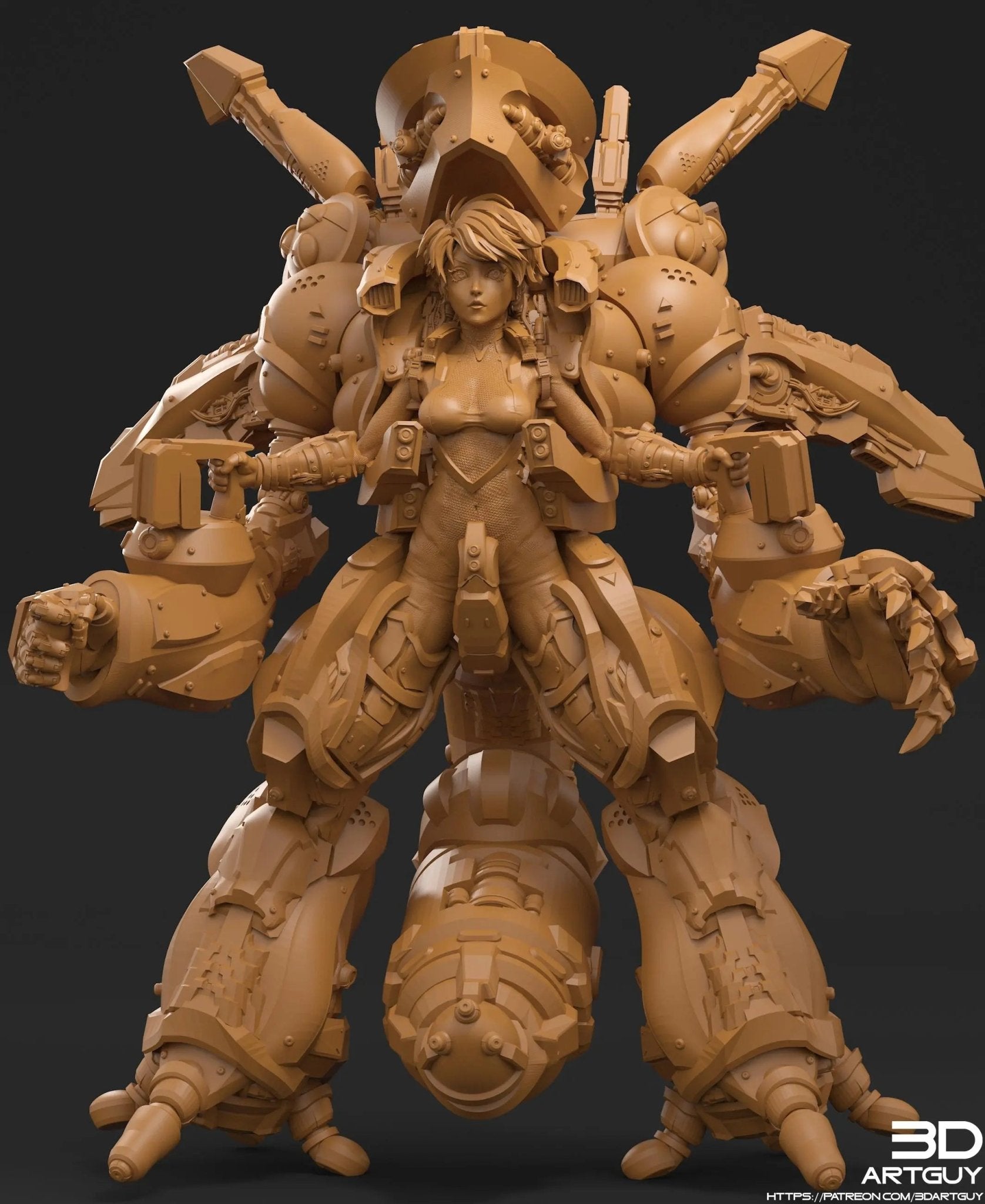 Mecha Pilot by 3DArtGuy 32mm scale, 50mm or 100m Miniature War Gaming Figure, Sci - fi, Proxy, Anime - DelsBricks Toys & CollectiblesResin Printed MiniatureDelsBricks Toys & CollectiblesMega Diamonds & Schwartzreiter Mini Forge