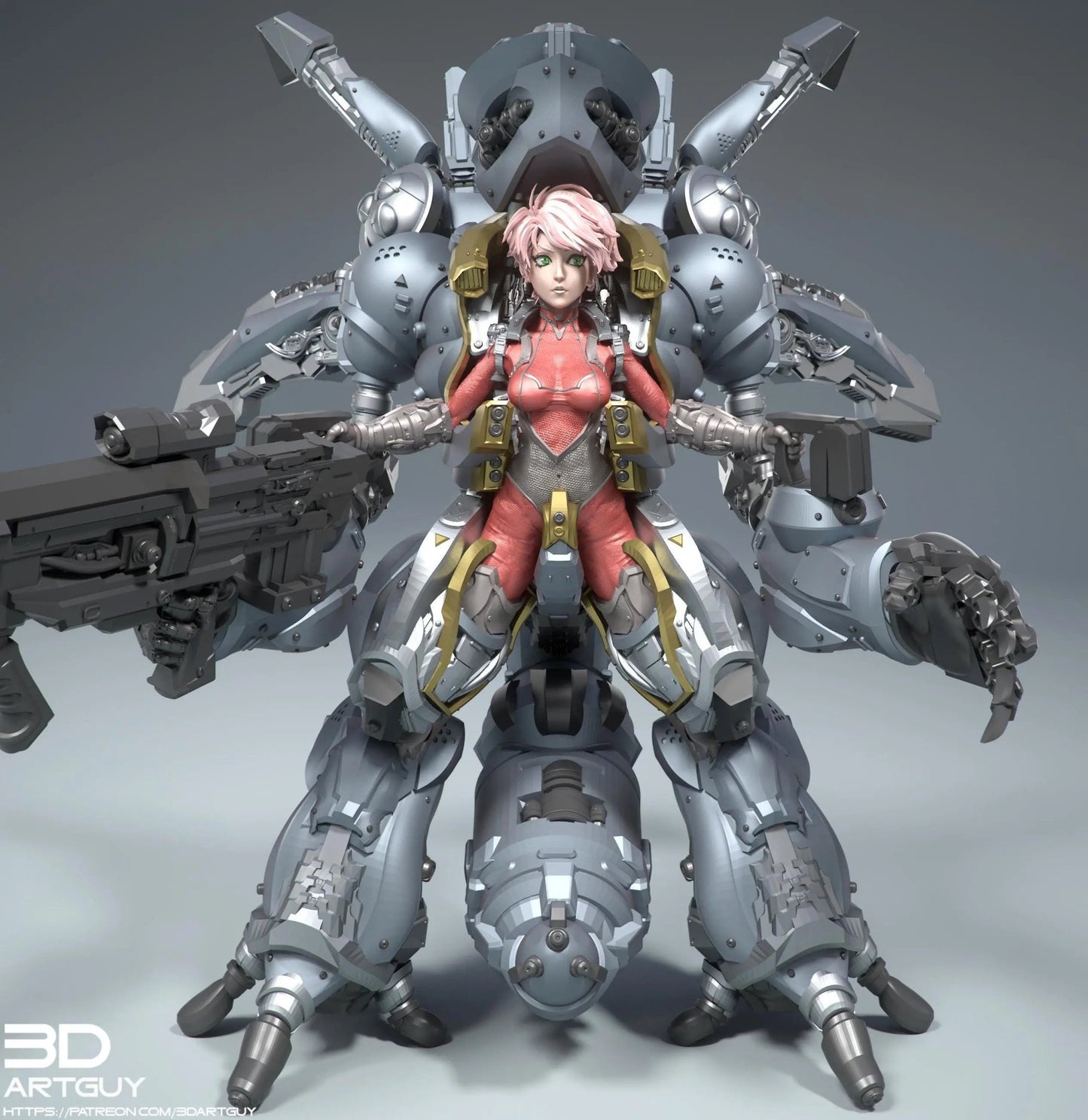 Mecha Pilot by 3DArtGuy 32mm scale, 50mm or 100m Miniature War Gaming Figure, Sci - fi, Proxy, Anime - DelsBricks Toys & CollectiblesResin Printed MiniatureDelsBricks Toys & CollectiblesMega Diamonds & Schwartzreiter Mini Forge