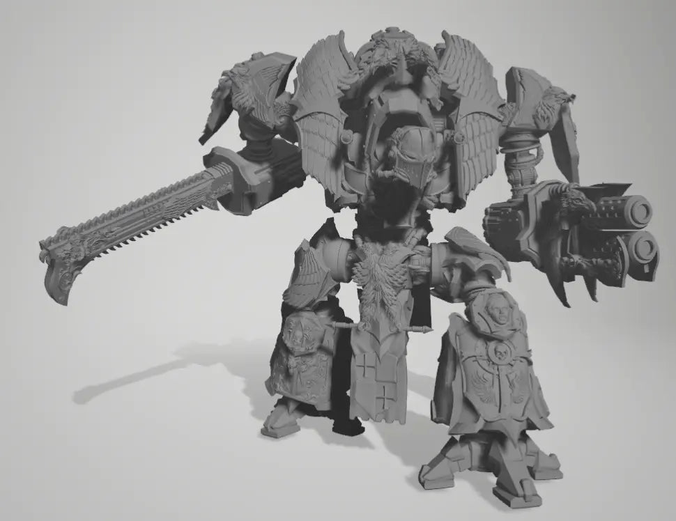 Medieval Mech Knight by 3DArtGuy 32mm scale, 50, 180mm, Miniature War Gaming Figure - DelsBricks Toys & CollectiblesResin Printed MiniatureDelsBricks Toys & CollectiblesMega Diamonds & Schwartzreiter Mini Forge