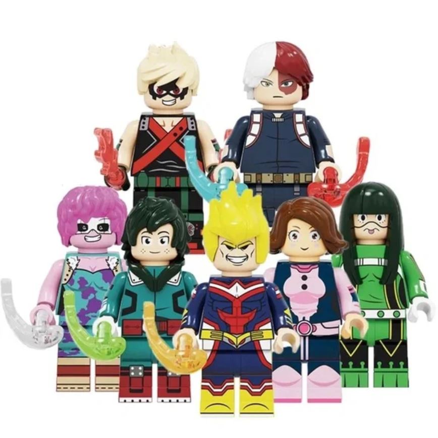 All Might Minifigures My Hero Academia Lego custom Minifigures Delsbricks   