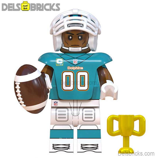 Miami Dolphins NFL Football Teams Lego Minifigures Custom Toys - DelsBricks MinifiguresMinifiguresDelsBricks MinifiguresDelsbricks