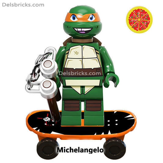 Michelangelo Teenage Mutant Ninja Turtles Minifigures Delsbricks   