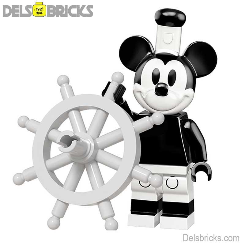 Mickey Mouse Disney Minifigures (Black & White) - DelsBricks MinifiguresMinifiguresDelsBricks MinifiguresDelsbricks
