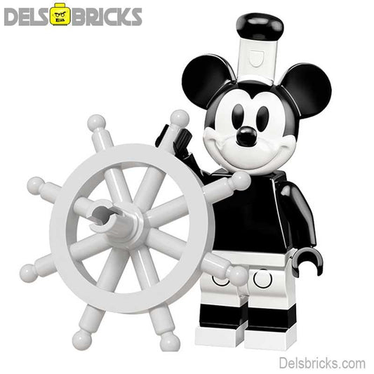 Mickey Mouse Disney Minifigures (Black & White) - DelsBricks MinifiguresMinifiguresDelsBricks MinifiguresDelsbricks