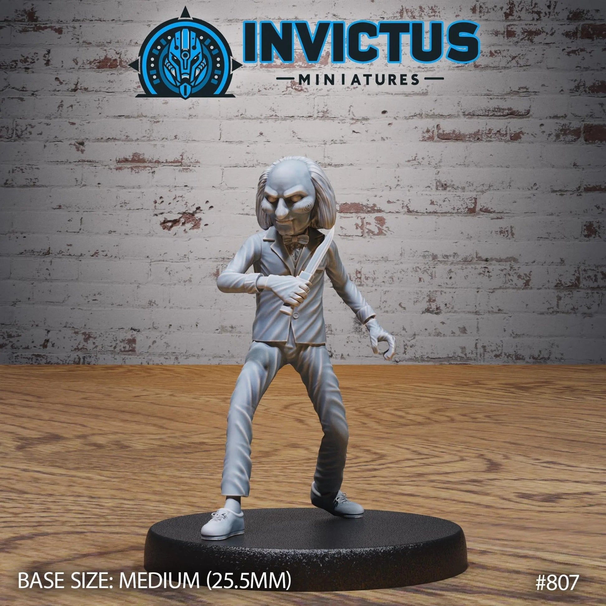 Midnight Menace by Invictus Miniatures 28/32mm scale, 30mm tall, Miniature Figure, Games, Saw, Jigsaw - DelsBricks Toys & CollectiblesResin Printed MiniatureDelsBricks Toys & CollectiblesMega Diamonds & Schwartzreiter Mini Forge