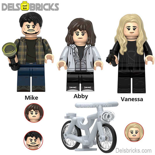 Mike, Vanessa & Abbey Five Nights At Freddys Lego Minifigures custom toys - DelsBricks MinifiguresLego Horror MinifiguresDelsBricks MinifiguresDelsbricks.com