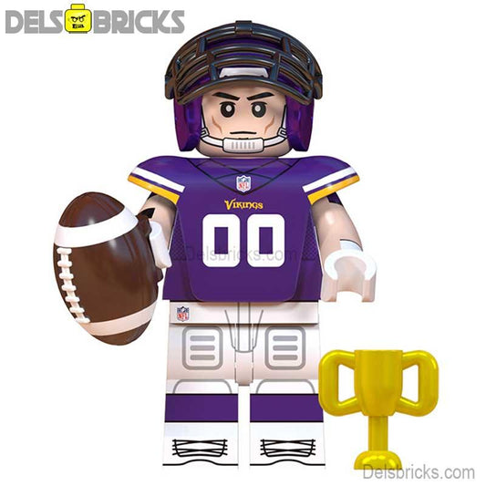 Minnesota Vikings NFL Football Teams Lego Minifigures Custom Toys - DelsBricks MinifiguresMinifiguresDelsBricks MinifiguresDelsbricks