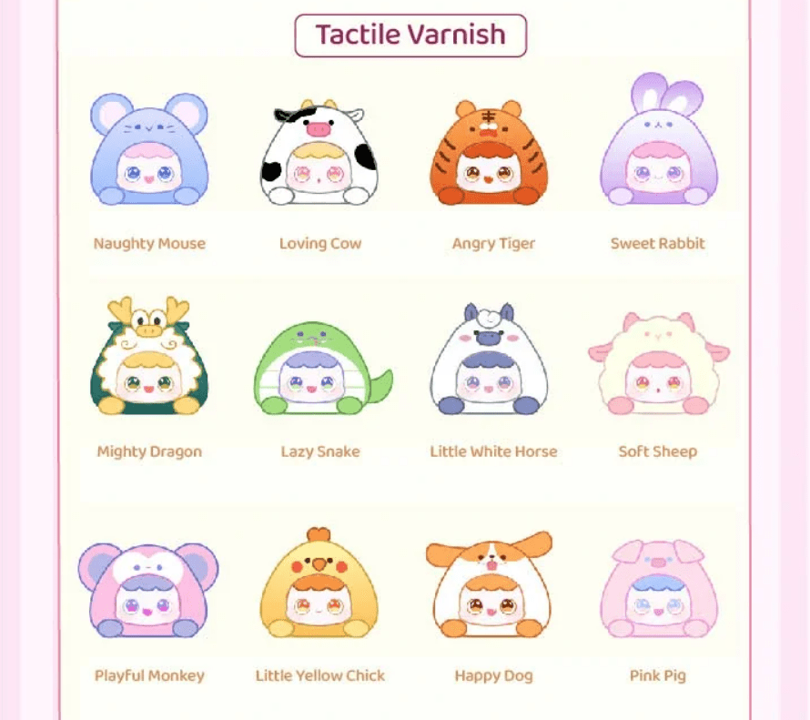 MJ Studio: 12 Zodiac Mini Cuties Series - 1 Blind Box - DelsBricks Toys & CollectiblesBlind Box FigureDelsBricks Toys & CollectiblesShumi Toys & Gifts
