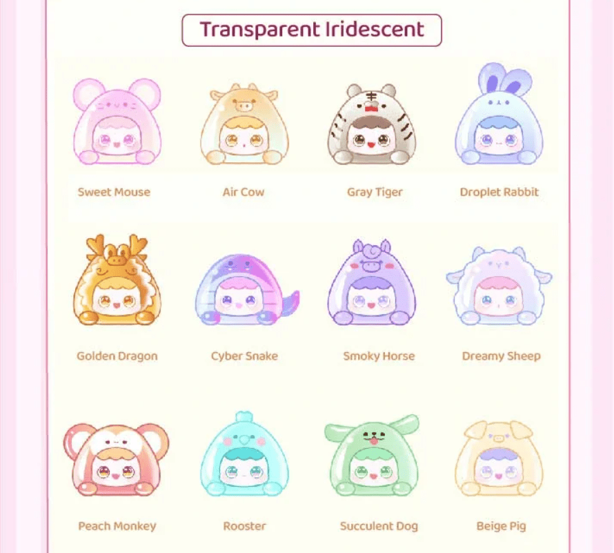 MJ Studio: 12 Zodiac Mini Cuties Series - 1 Blind Box - DelsBricks Toys & CollectiblesBlind Box FigureDelsBricks Toys & CollectiblesShumi Toys & Gifts