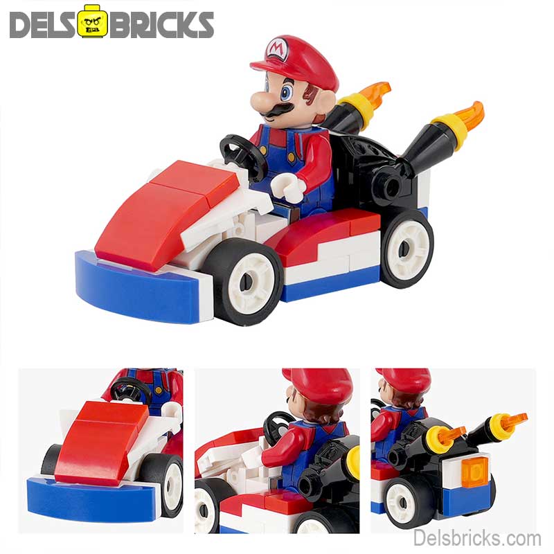 Mario Kart Super Mario Brothers Lego Minifigures Custom Toys