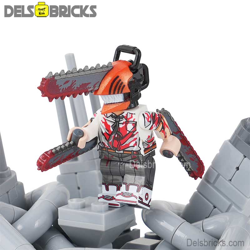 Chainsaw Man Denji & Warzone Playset Lego Minifigures