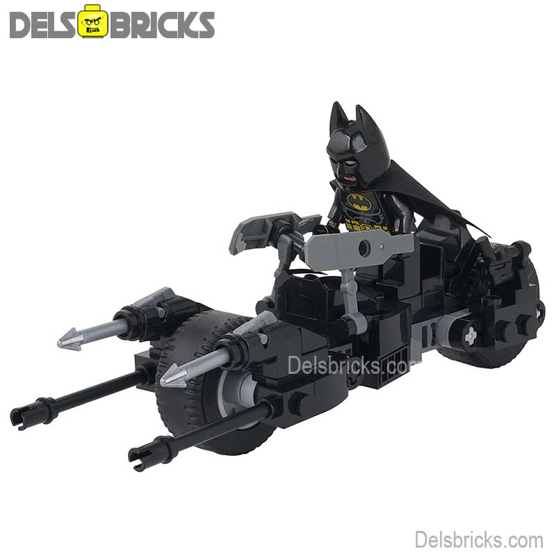 Batman & Motorcycle Batcycle Lego Minifigures Custom Toys