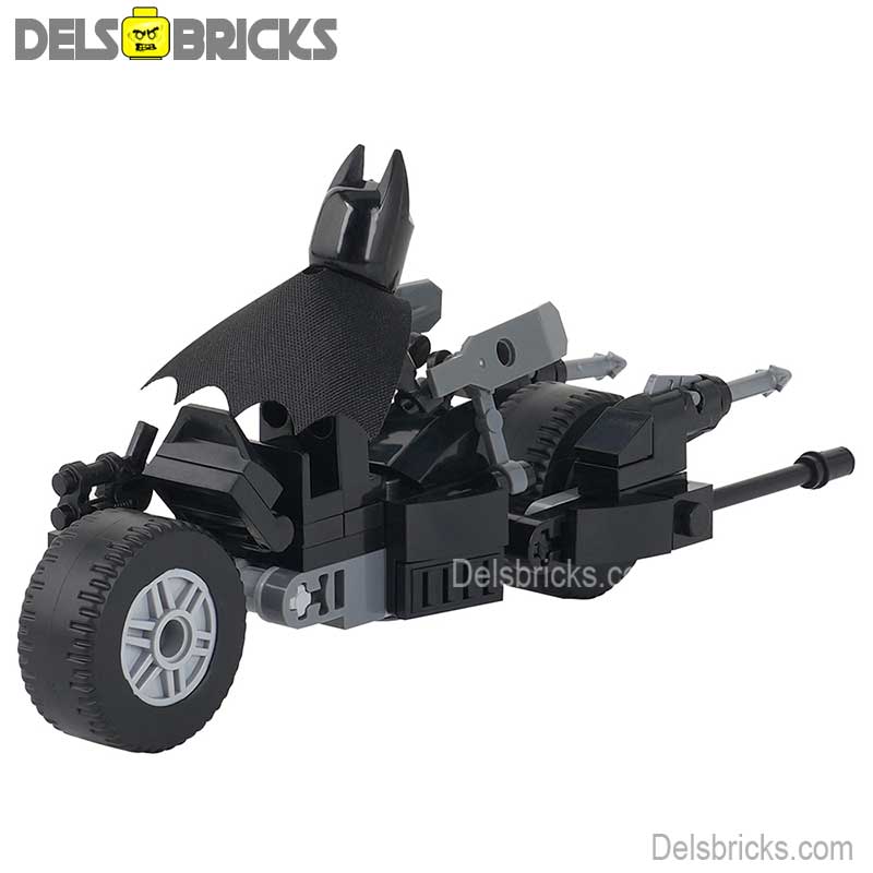 Batman & Motorcycle Batcycle Lego Minifigures Custom Toys