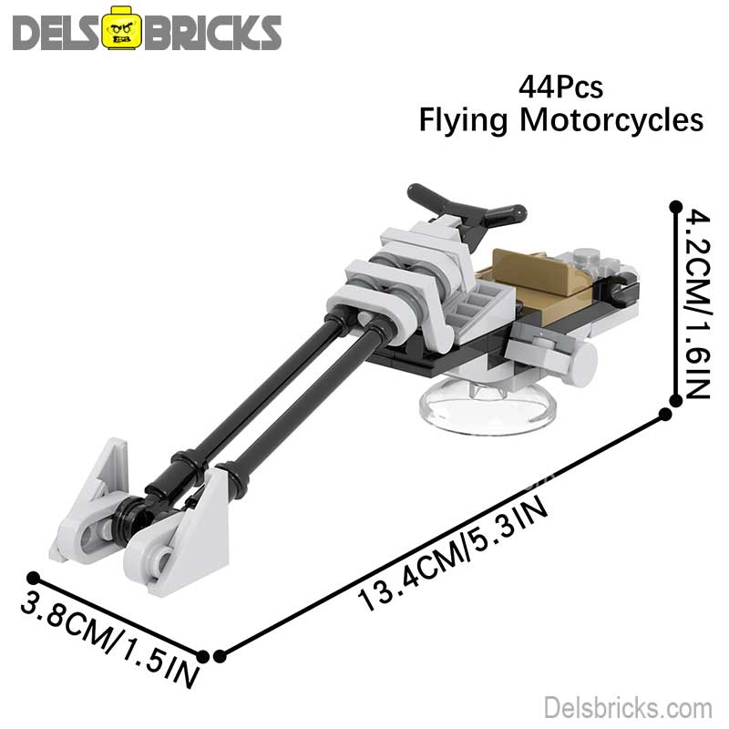 Speeder Bike from Star Wars Mandalorian Lego Minifigures Custom Toys