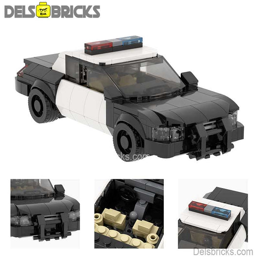 Police Squad Car 293 piece Lego Minifigures Custom Toys