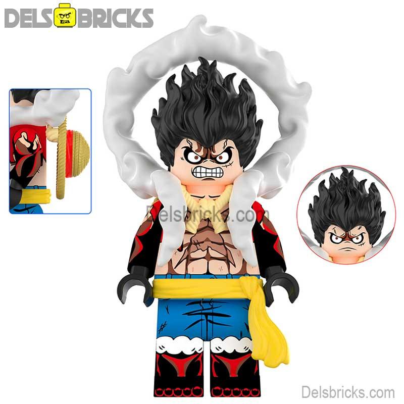 Monkey D Luffy Nika God Gear 4 One Piece Lego Anime Minifigures - DelsBricks MinifiguresMinifiguresDelsBricks MinifiguresDelsbricks