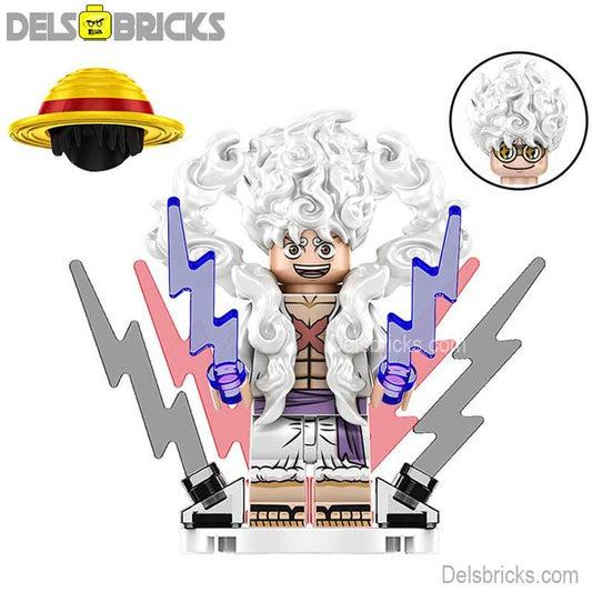 Monkey D Luffy Nika Sun God Gear 5 from One Piece Lego Anime Minifigures - DelsBricks MinifiguresMinifiguresDelsBricks MinifiguresDelsbricks