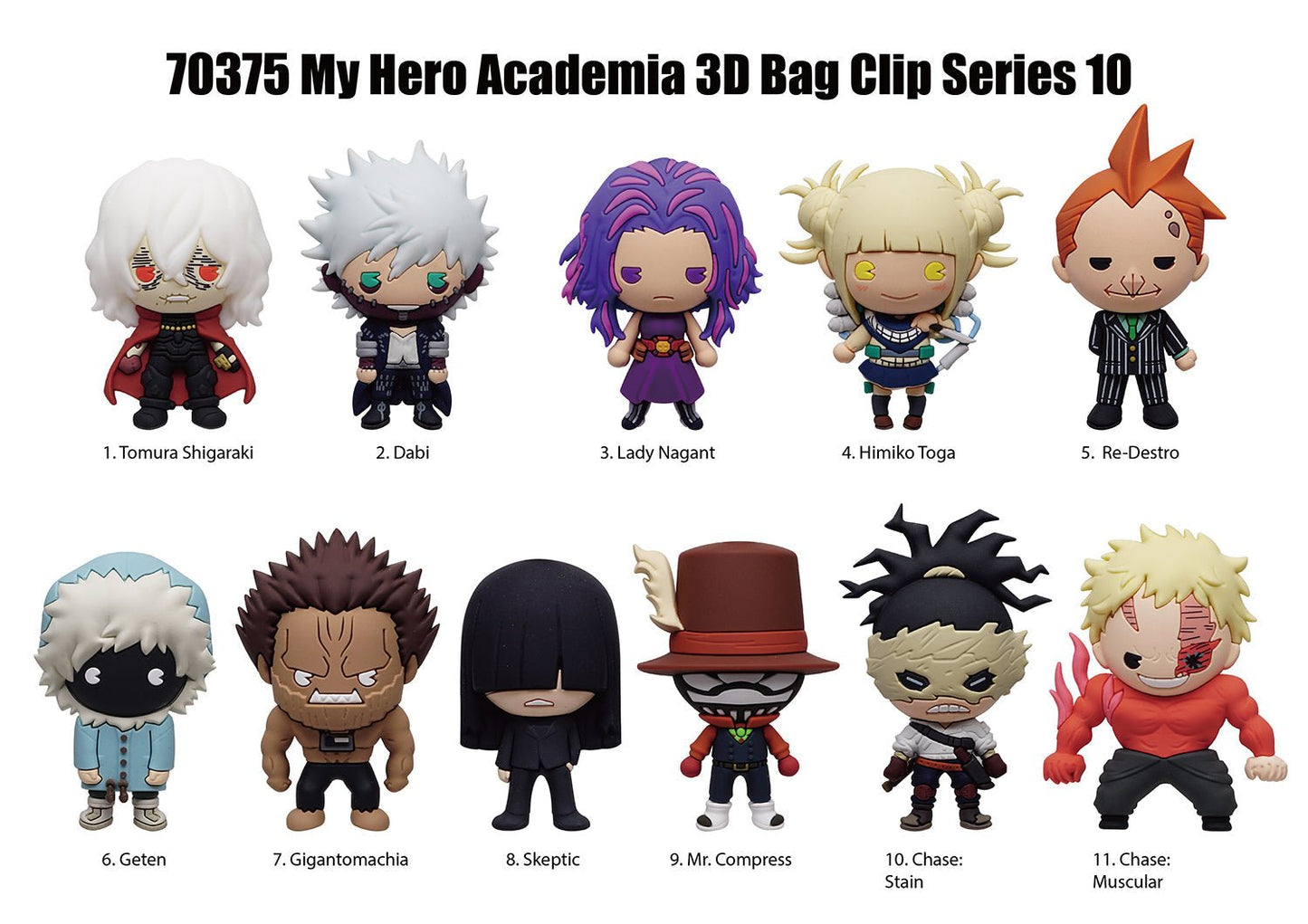My Hero Academia 3D Foam Bag Clip, Series 10 - DelsBricks Toys & CollectiblesKeychainDelsBricks Toys & CollectiblesSuper Anime Store