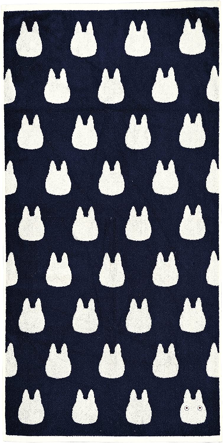 My Neighbor Totoro Big Bath Towel Blue and White - DelsBricks Toys & CollectiblesTowelsDelsBricks Toys & CollectiblesSuper Anime Store