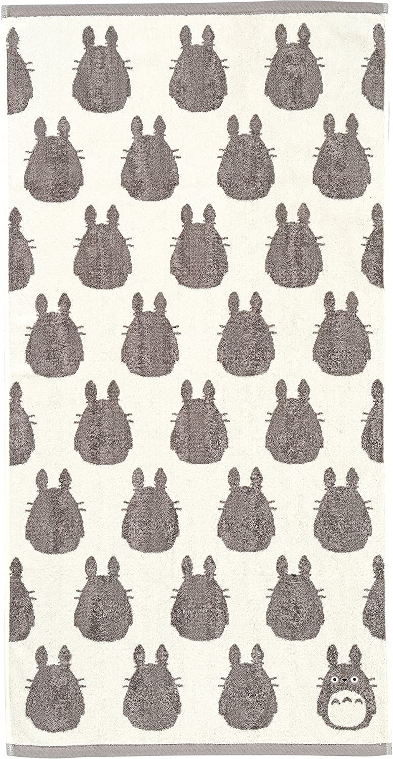 My Neighbor Totoro Big Bath Towel – Grey & White (Studio Ghibli) - DelsBricks Toys & CollectiblesTowelsDelsBricks Toys & CollectiblesSuper Anime Store