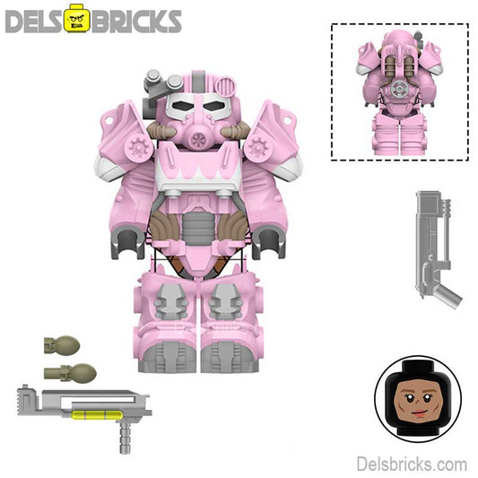 Fallout T60 Power Armor Lego Minifigures Custom video Game Toys 2-6