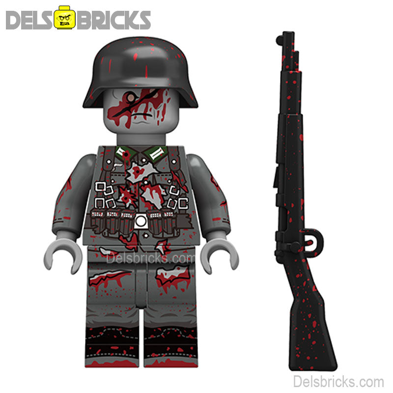 World War 2 German Soldier Zombie Lego Minifigures Custom Toys