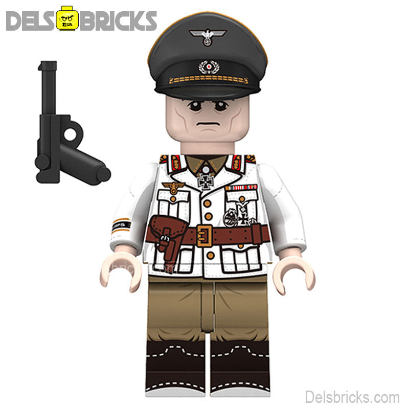 World War 2 Erwin Rommel Nazi General Lego Minifigures Custom Toys