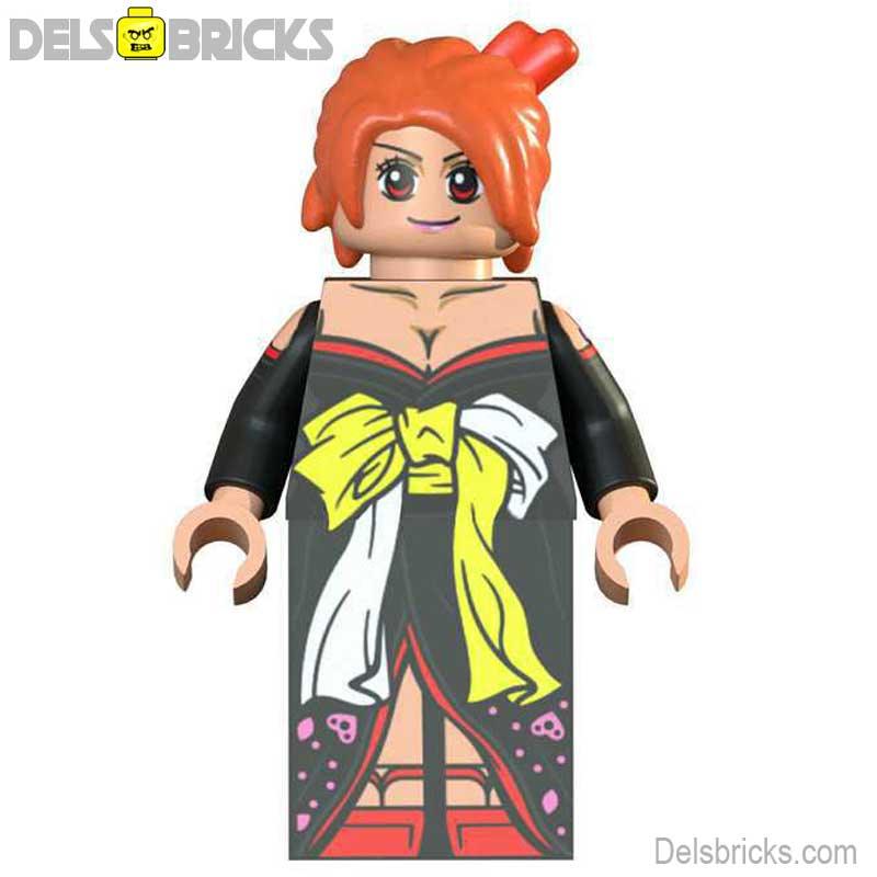 Nami from ONE PIECE Anime in Dress Lego Minifigures custom toys - DelsBricks MinifiguresMinifiguresDelsBricks MinifiguresDelsbricks