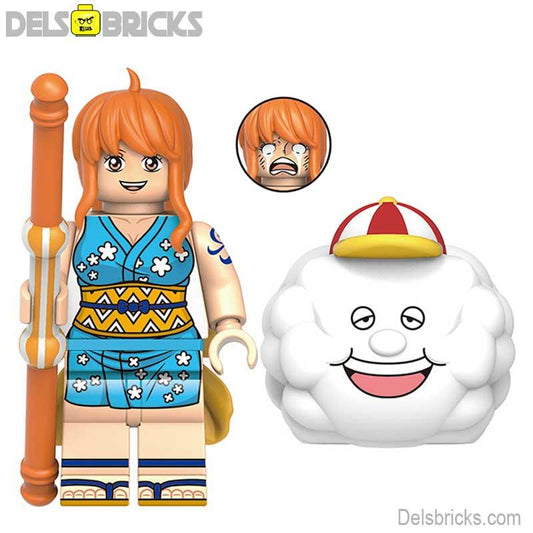 Nami from ONE PIECE Anime Lego Minifigures custom toys New - DelsBricks MinifiguresMinifiguresDelsBricks MinifiguresDelsbricks
