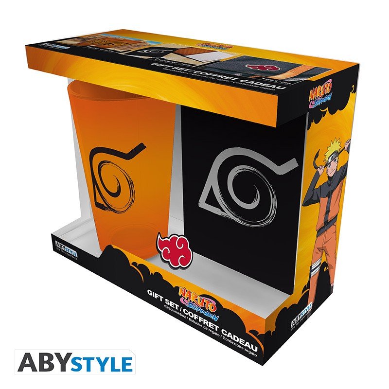 NARUTO SHIPPUDEN Gift Set XXL glass + Pin + Notebook Konoha - DelsBricks Toys & CollectiblesMugDelsBricks Toys & CollectiblesSuper Anime Store