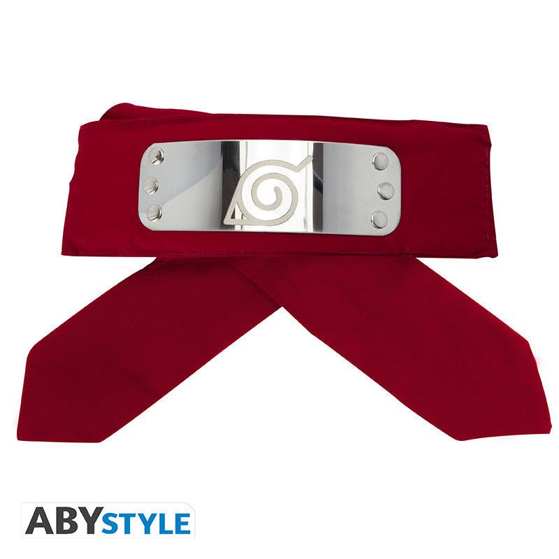 NARUTO SHIPPUDEN Headband Red Konoha Adult size - DelsBricks Toys & CollectiblesHeadbandDelsBricks Toys & CollectiblesSuper Anime Store