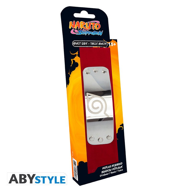 NARUTO SHIPPUDEN Headband Red Konoha Adult size - DelsBricks Toys & CollectiblesHeadbandDelsBricks Toys & CollectiblesSuper Anime Store
