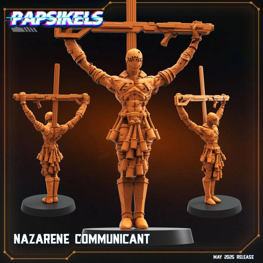 Nazareene Communicant by Papsikels Miniature, 87mm Miniature, 28/32mm Scale, War Gaming, Proxy for Trench Crusade, Table top gaming - DelsBricks Toys & CollectiblesResin Printed MiniatureDelsBricks Toys & CollectiblesMega Diamonds & Schwartzreiter Mini Forge