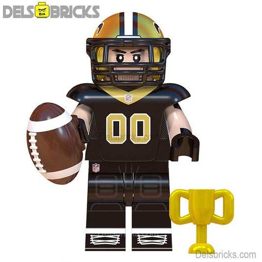 New Orleans Saints NFL Football Teams Lego Minifigures Custom Toys - DelsBricks MinifiguresMinifiguresDelsBricks MinifiguresDelsbricks